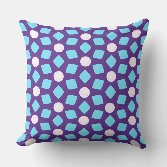 Light Pink Sphere Throw Pillow (Front)