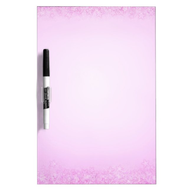 Light pink stars Dry-Erase board (Front)