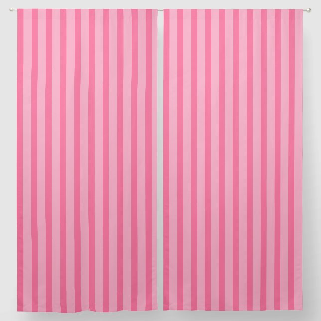 Light Pink Stripe Curtain HAMbyWhiteGlove (Pair)