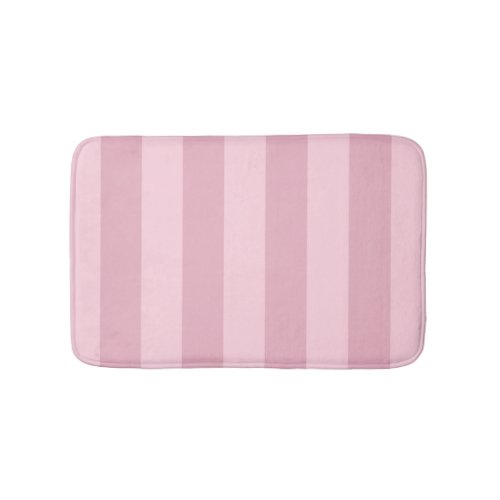 Light Pink Stripes Pattern Bath Mat