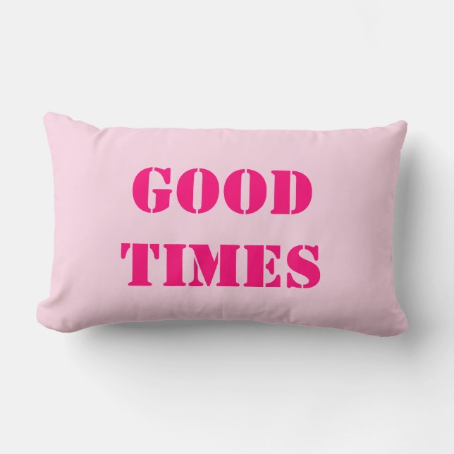 Light Pink Stylish Lumbar Pillow (Front)