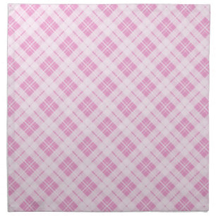 Light pink tartan Christmas holidays pattern Cloth Napkin