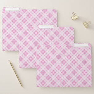 Light pink tartan Christmas holidays pattern File Folder