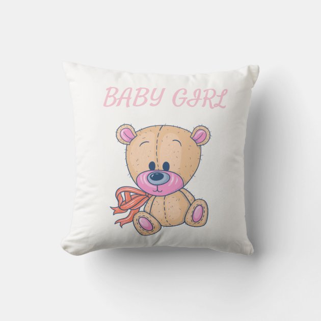 Pink teddy 2025 bear throw