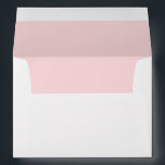 Light Pink Wedding Elegant Modern Return Address Envelope<br><div class="desc">Basic modern light pink envelope with name and return address in a serif font centered on the back flap. Multiple colors and sizes available for save the dates,  wedding announcements,  rsvp,  bridal showers,  and thank you notes.</div>