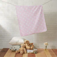 Pink blanket with white polka dots hotsell