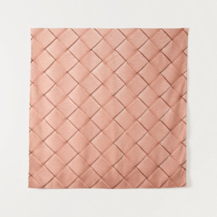 Light pink woven leather texture tapestry