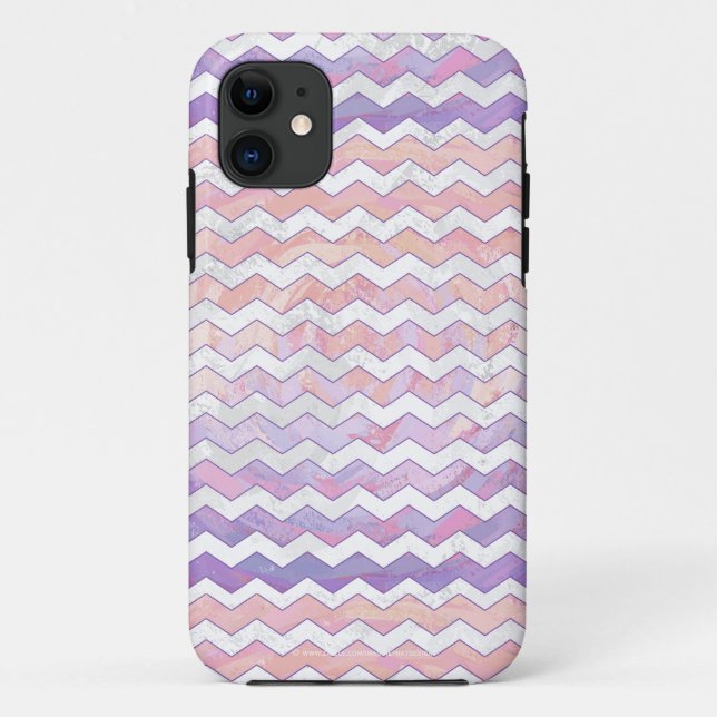 Light Pink Zig Zag Pattern Case-Mate iPhone Case (Back)