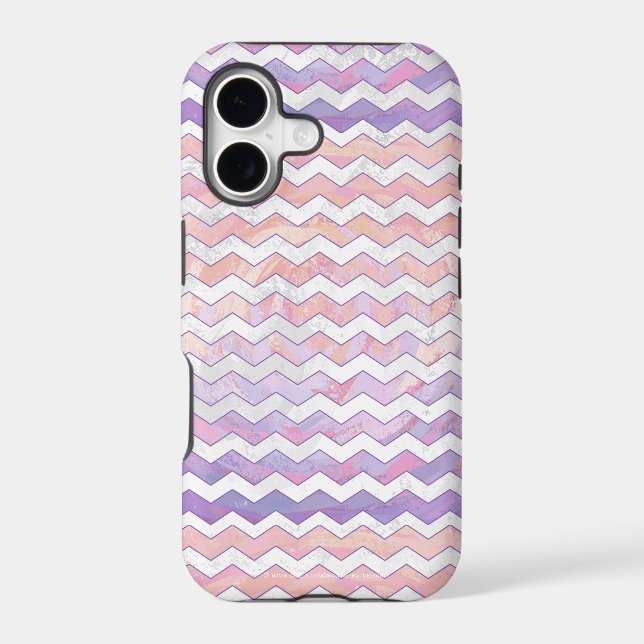 Light Pink Zig Zag Pattern Case-Mate iPhone Case (Back)