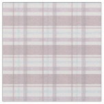 Light Pinkish Brown and Blue Plaid Fabric