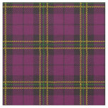 Light plum plaid - yellow, green black stripe fabric