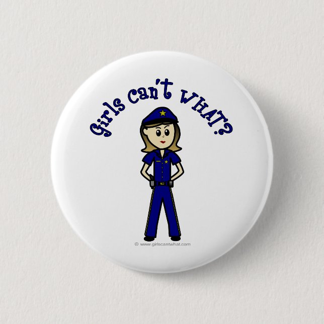 Light Police Officer Button (Front)