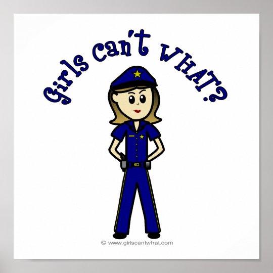 Light Police Officer Poster | Zazzle.com