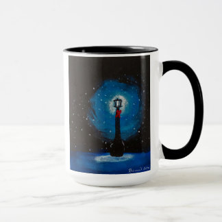 Light Post in Winter Mug