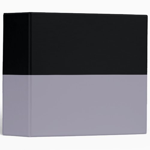 Light Purple and Black Simple Extra Wide Stripes 3 Ring Binder