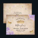 Light Purple and Gold Rose Parchment Elegant Save The Date<br><div class="desc">Looking for unique save the date ideas for a light purple and gold party theme? Create your own fairytale princess themed stationery using these elegant DIY template save the date invitations. The vintage floral botanical watercolor art by Raphaela Wilson features lilac lavender roses accented in a pretty faux metallic gold,...</div>