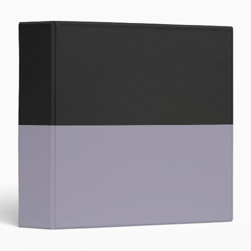 Light Purple and Gray Simple Extra Wide Stripes 3 Ring Binder