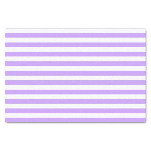 Light Purple and White Stripes Tissue Paper