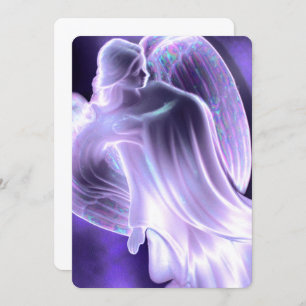 Light Purple Angel Invitation