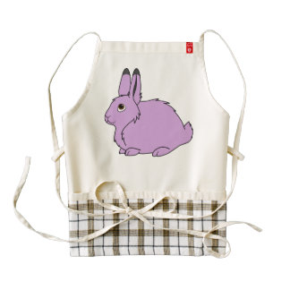 Light Purple Arctic Hare Zazzle HEART Apron