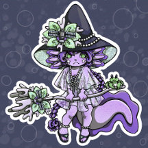 Light Purple Axolotl Witch (Hexolotl)