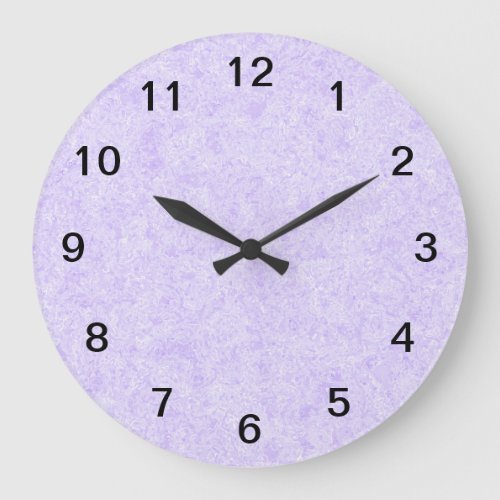 Light Purple Background Pattern Large Clock