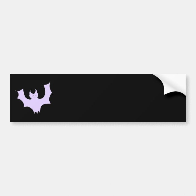 Light Purple Bat. Bumper Sticker (Front)
