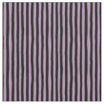 Light Purple &amp; Black Wonky Stripes Fabric