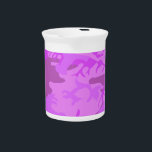 Light Purple Camouflage Beverage Pitcher<br><div class="desc">Light Purple Camouflage pattern image on this product View all my shops here https://bit.ly/SandyspiderStores</div>