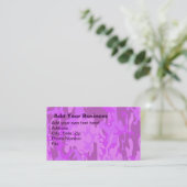 Light Purple Camouflage Business Card (Standing Front)