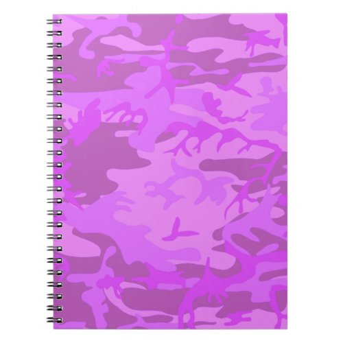 Light Purple Camouflage Notebook