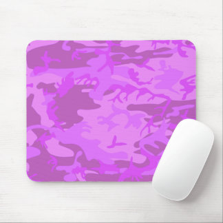 Light Purple Camouflage Pattern Mouse Pad