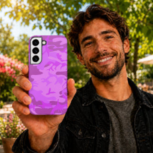 Light Purple Camouflage Samsung Galaxy S22+ Case