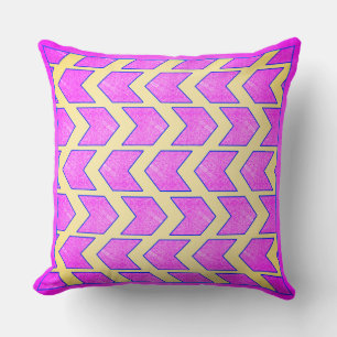 Light Purple Chevron Arrow Throw Pillow