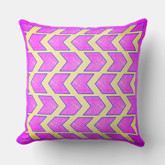 Light Purple Chevron Arrow  Throw Pillow (Front)
