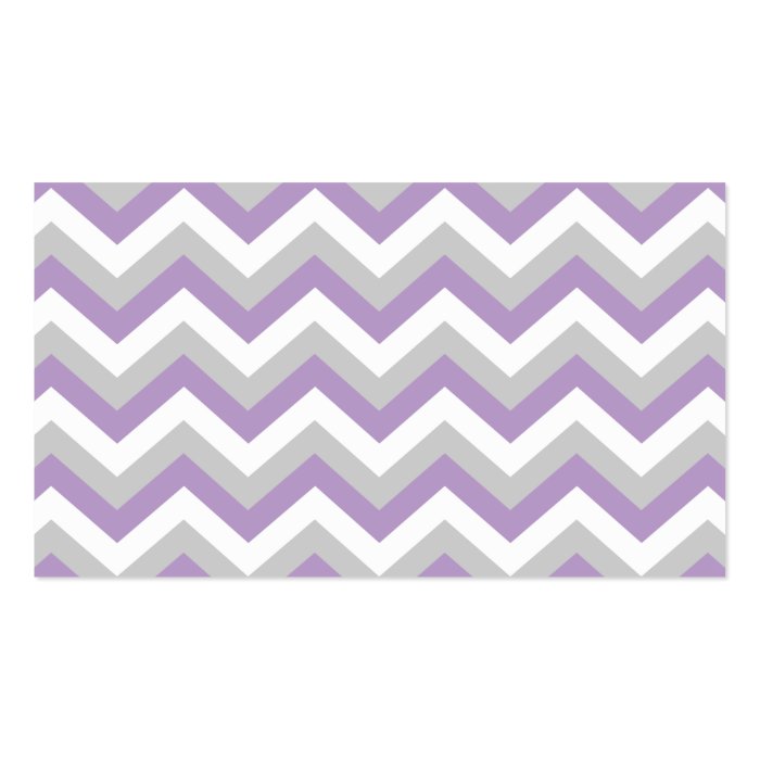 Light Purple Chevron Bold Modern ZigZag Pattern Business Card Templates