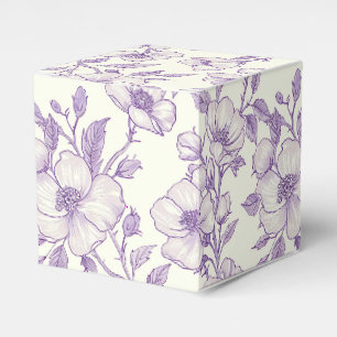 Light Purple Chinoiserie  Favor Boxes