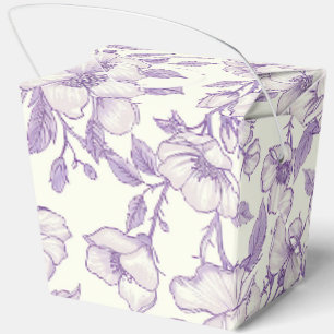 Light Purple Chinoiserie Favor Boxes