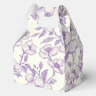 Light Purple Chinoiserie Favor Boxes