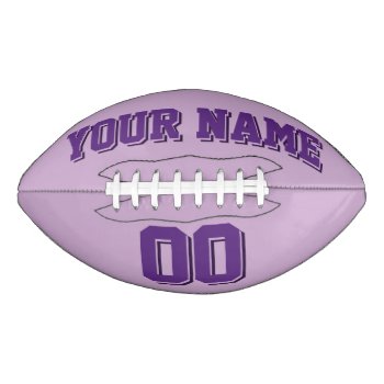 Light Purple Custom Football by Custom_Footballs at Zazzle