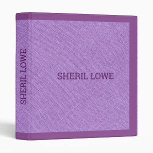Light-purple faux line texture background 3 ring binder