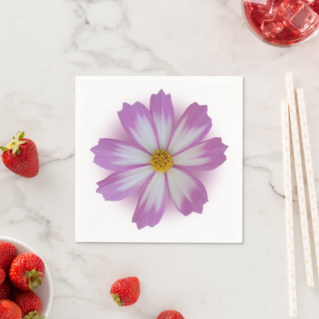 Light purple flower napkins (Insitu)