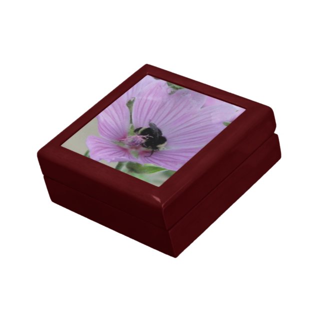 Light Purple Flower with Bee Gift Box (Side)