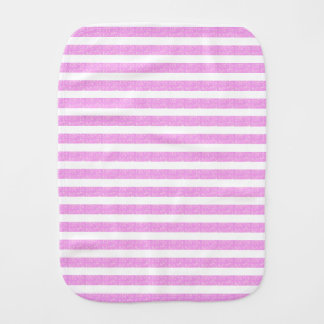 Light Purple Geometric Stripes Baby Burp Cloth