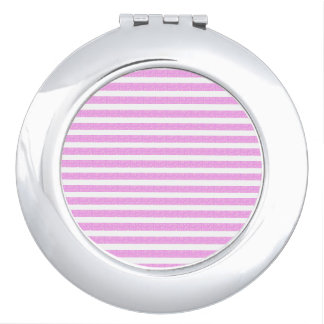 Light Purple Geometric Stripes  Compact Mirror