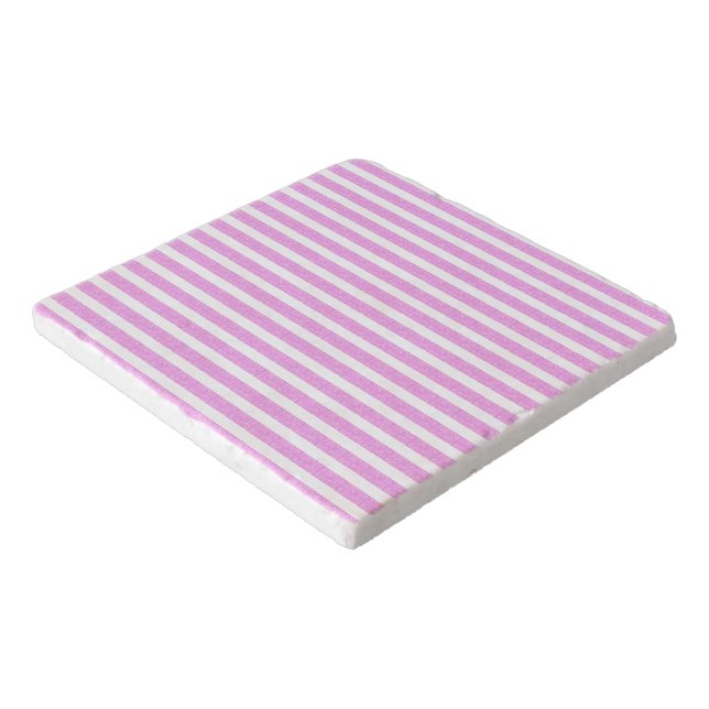 Light Purple Geometric Stripes  Trivet (Corner)