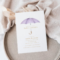 Light Purple Girl Baby Sprinkle Shower Event |