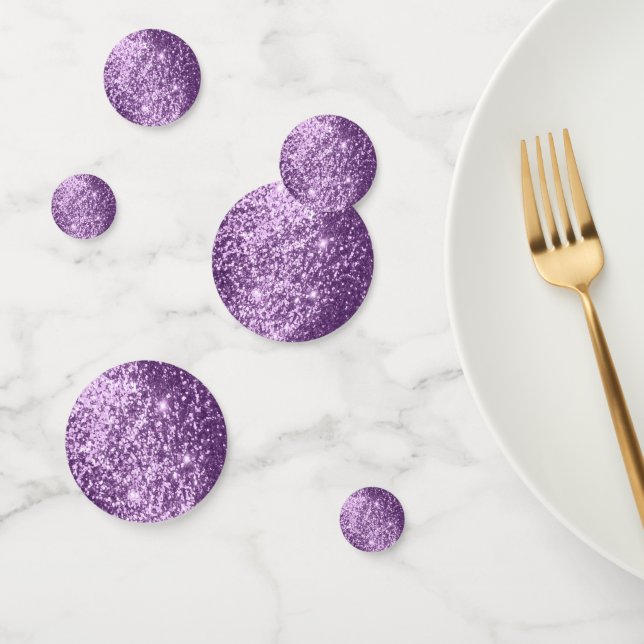 Light Purple Glitter Confetti (Group)