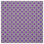 Light Purple Grey and White Repeat Tile Pattern Fabric