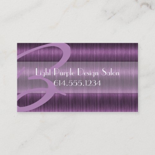 Light Purple Hair Salon Beautician Business Cards